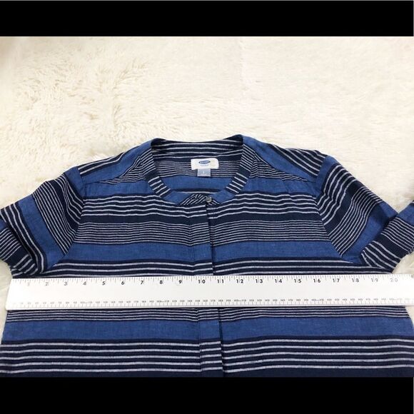 Old Navy Blue Striped Long Sleeve Top Small - Picture 4 of 7